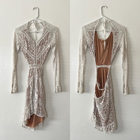 For Love and Lemons White Emerie Cut Out Dress - Picture 2 of 7